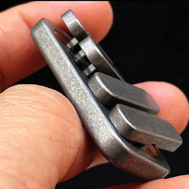 Titanium Alloy Fidget Slider Haptic Clicker Desk Toy for Stress Relief EDC Gift 07FC0E-D4 - KOEEK