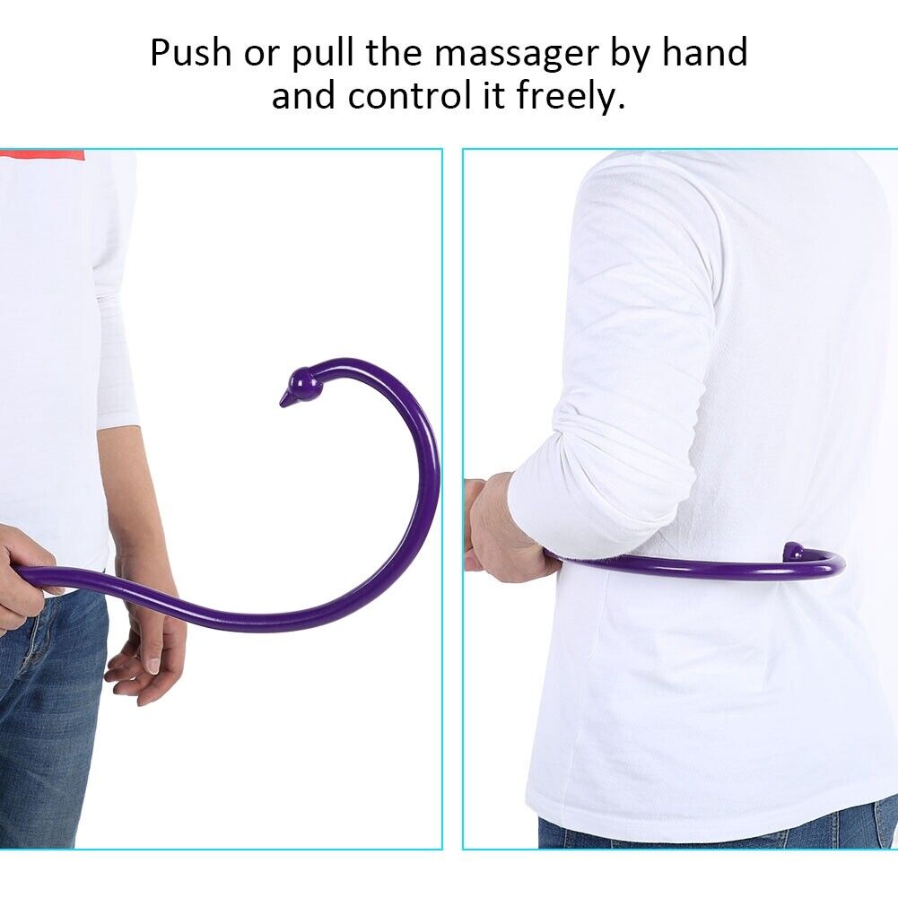 new Back Hook Massager Neck Self Muscle Pressure Stick Body Trigger Point Massage KL koeek - KOEEK