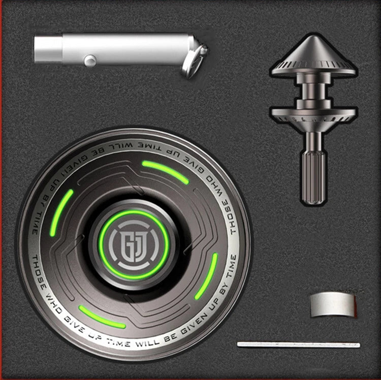 Metal Luminous UFO Hand Spinner Creative EDC Fingertip Gyro Adult Antistress Toy 07FC0E-D4 - KOEEK