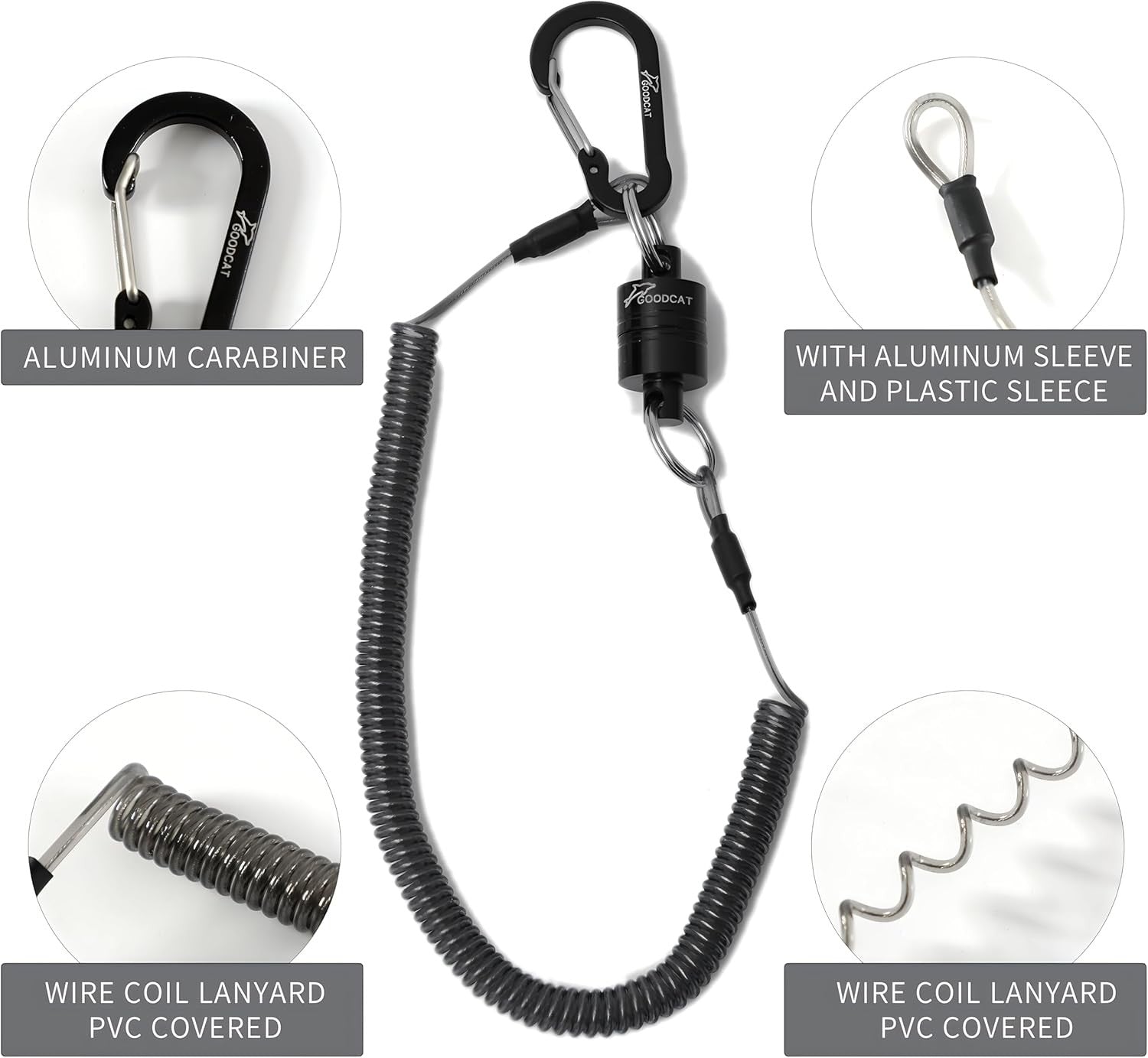 new GOODCAT Strongest Magnetic Net Release For Landing etc., A:Black GOODCAT - KOEEK
