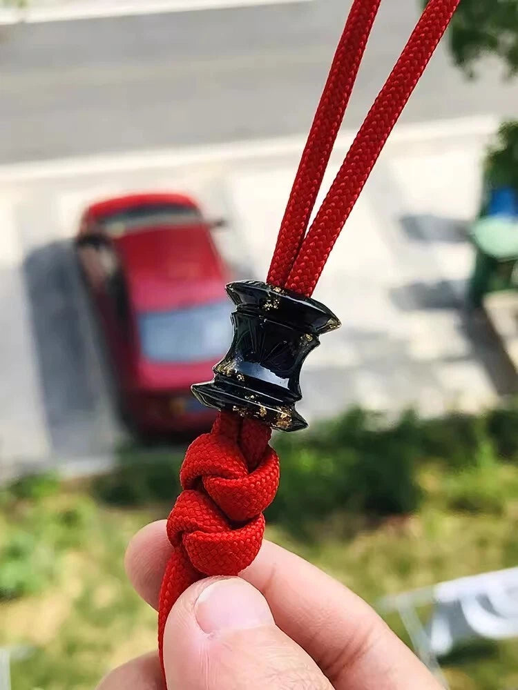 Resin Lanyard Paracord Knife Beads Pendant ecklace DIY Cord Pendants EDC Beads 07FC0E-D4 - KOEEK