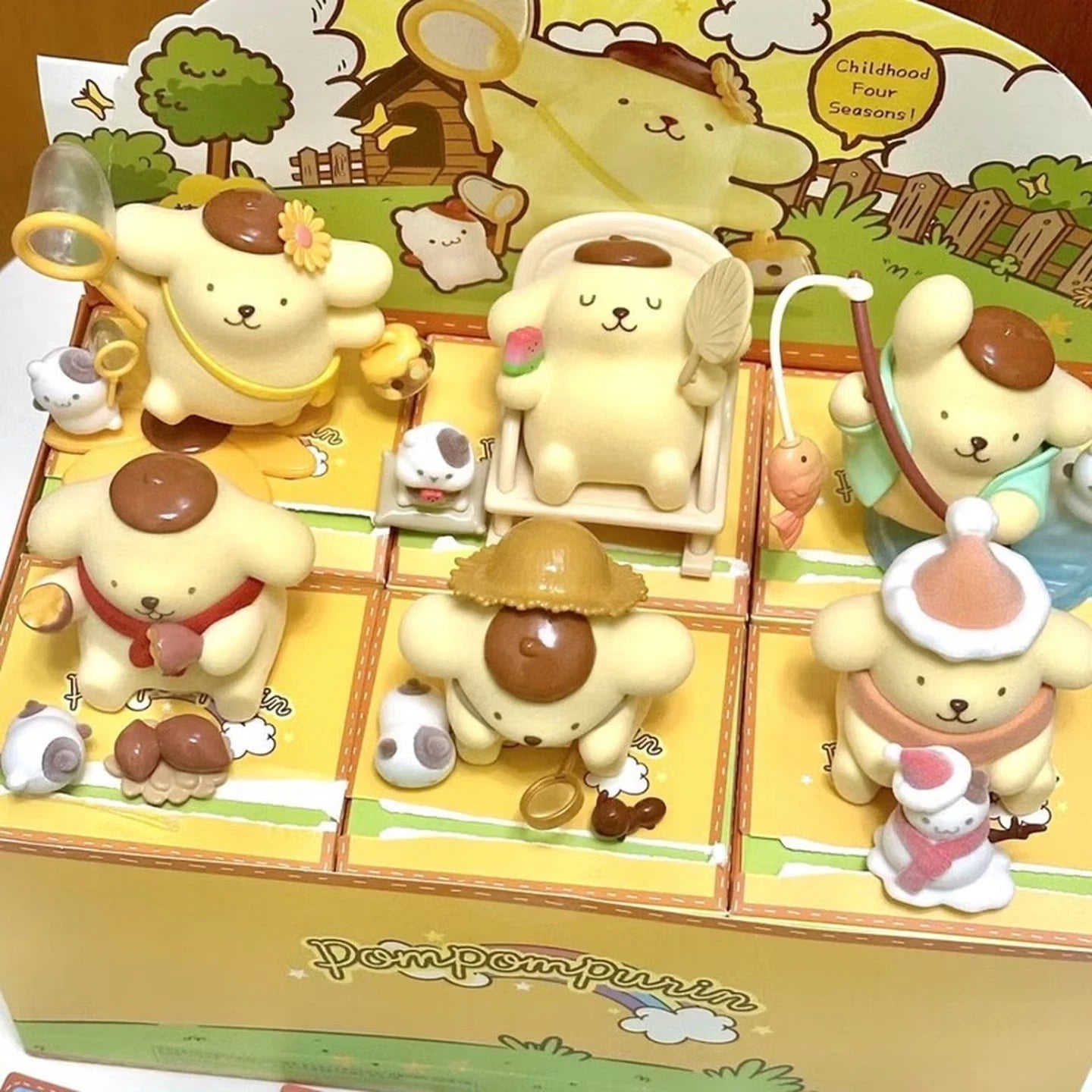 MINISO Sanrio Pompompurin Childhood Seasons Series Confirmed Blind Box Toy Gift MINISO - KOEEK