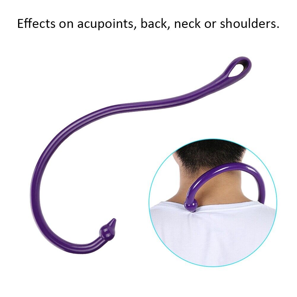 new Back Hook Massager Neck Self Muscle Pressure Stick Body Trigger Point Massage KL koeek - KOEEK