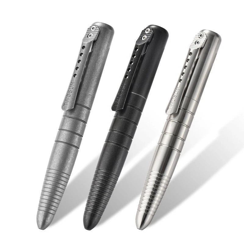 Titanium Ballpoint Pen Bolt Action Office Signature Writing Pocket Pen EDC Gift 07FC0E-D4 - KOEEK