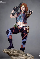 1/24 Resin Fantasy Female Warrior Unpainted Unassembled 6330 07FC0E-D4 - KOEEK