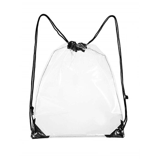 new Clear Drawstring Storage Bag Waterproof Stadiums Sporting Event Storage Backpack koeek - KOEEK