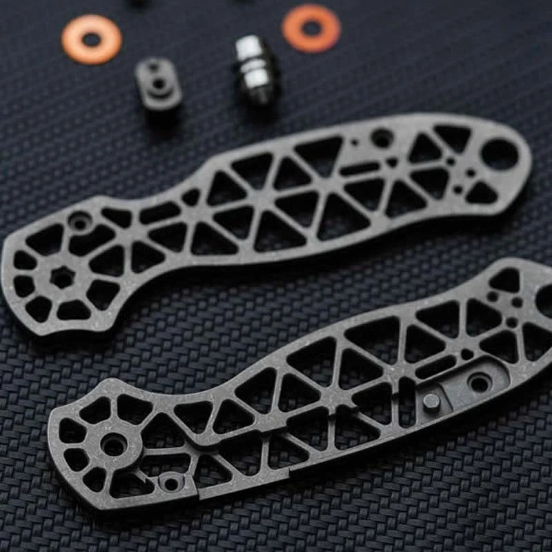 Titanium alloy Hollow Version Handle scales for Spyderco C223FRN Para3 Knives 07FC0E-D4 - KOEEK