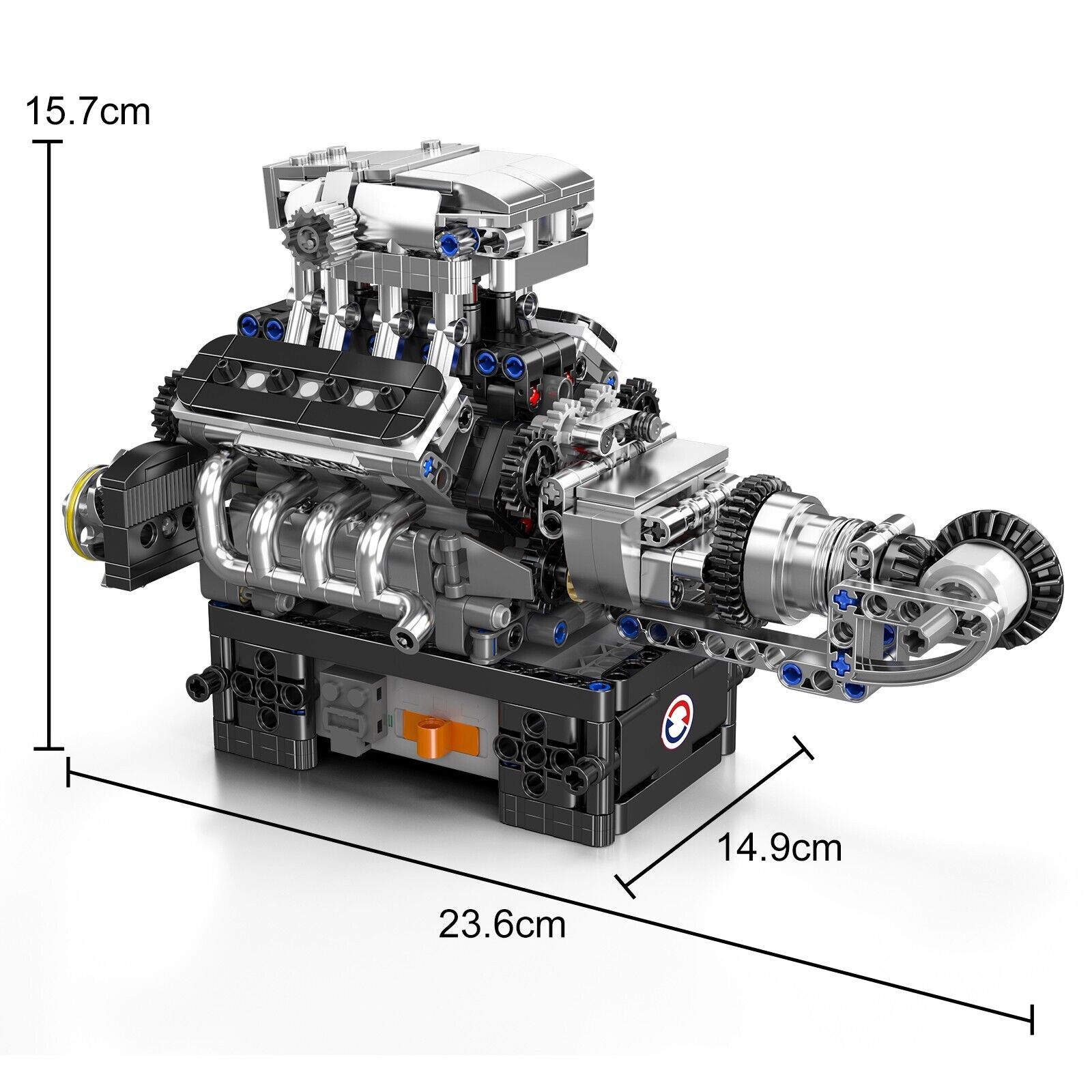 new Mould King 10206 V8 Engine Motor Model Building Block Kid Adult Toy STEM DIY MOULD KING - KOEEK