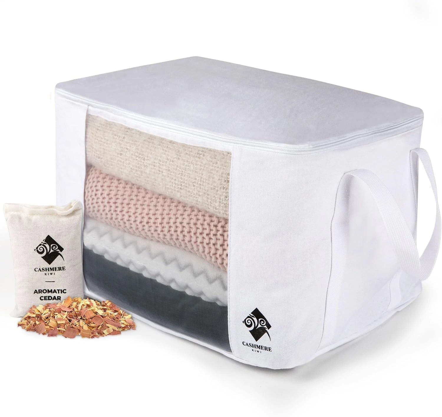 Sweater Storage Bags | with Moth Protection Cedar | Breathable & Washable 07FC0E-D4 - KOEEK
