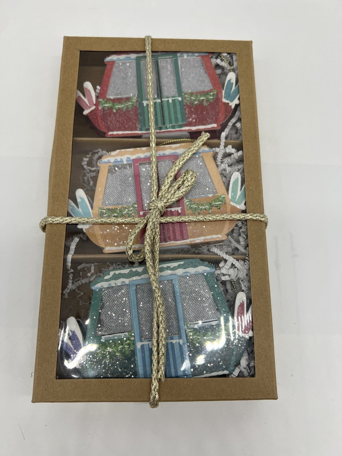 Anthropologie Light Up Gondola Ornament Set of 3 ANTHROPOLOGIE - KOEEK