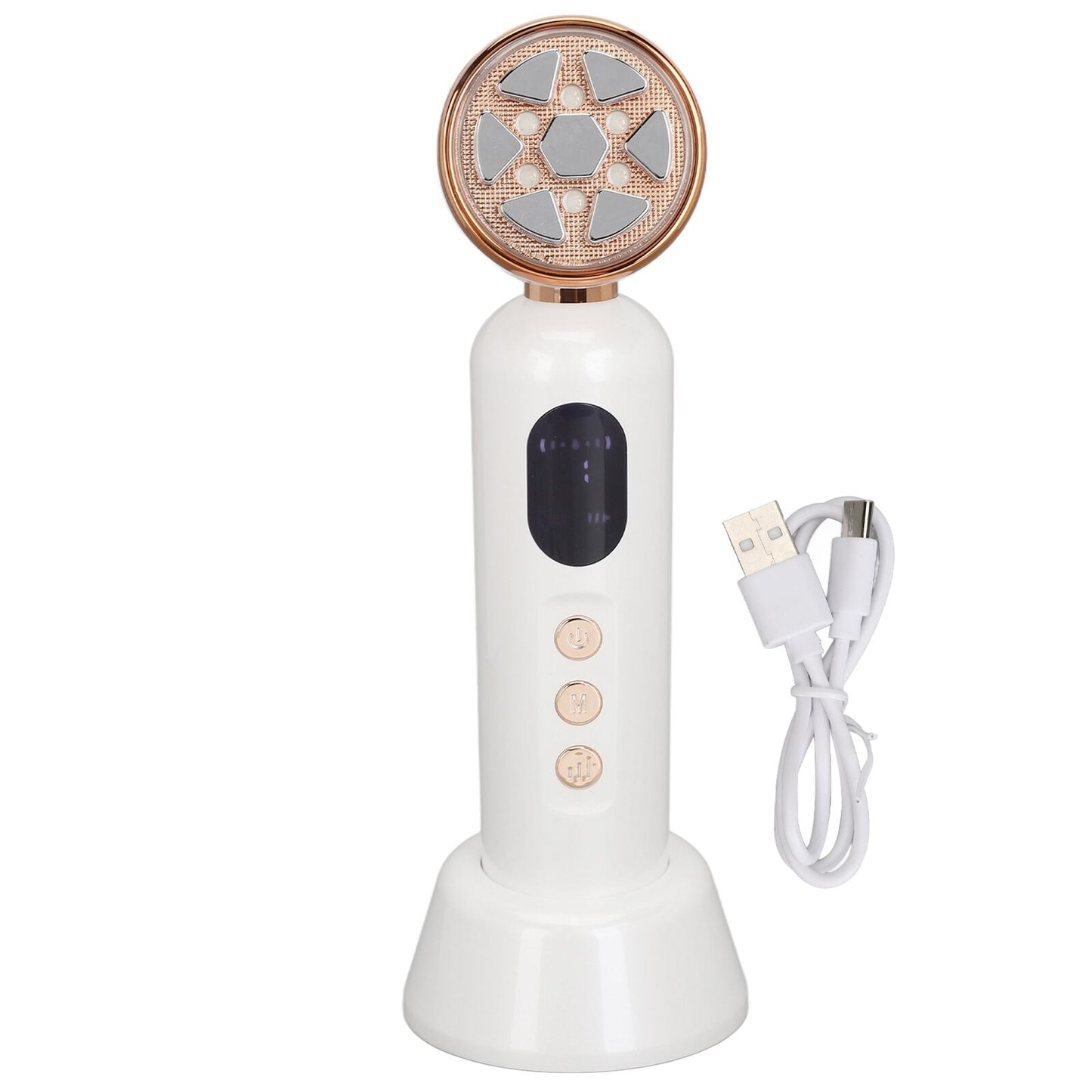 new RF Machine 5 Gears Promote Collagen Microcurrent Rejuvenation Device White HGF koeek - KOEEK