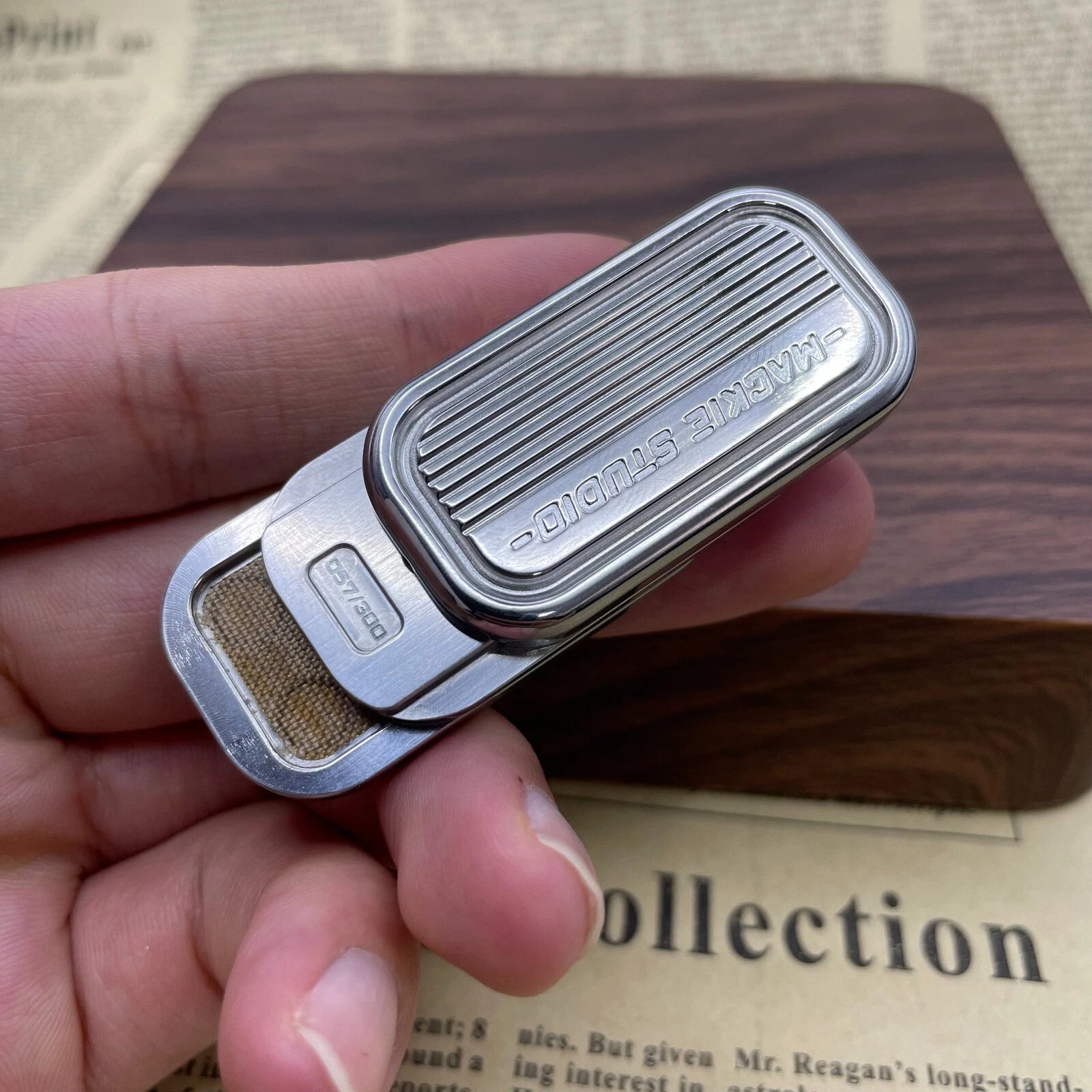 Zirconium Fidget Slider Metal Push Card Hand Slider Stainless Stress Relief Toys 07FC0E-D4 - KOEEK