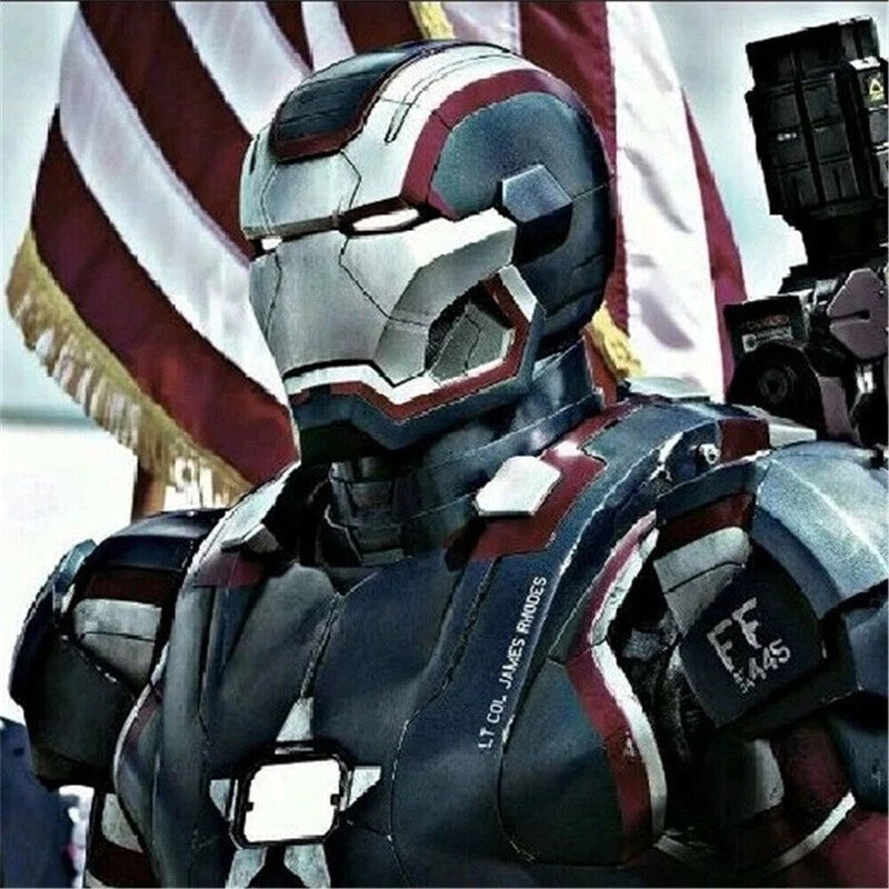Iron Man Iron Patriot Helmet Electric Voice-control Mask Wearable Cosplay Props 07FC0E-D4 - KOEEK