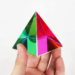 Hot Optical Prism Pyramid Beautiful Decorations 50mm Christmas Cmy Cube Gift 07FC0E-D4 - KOEEK