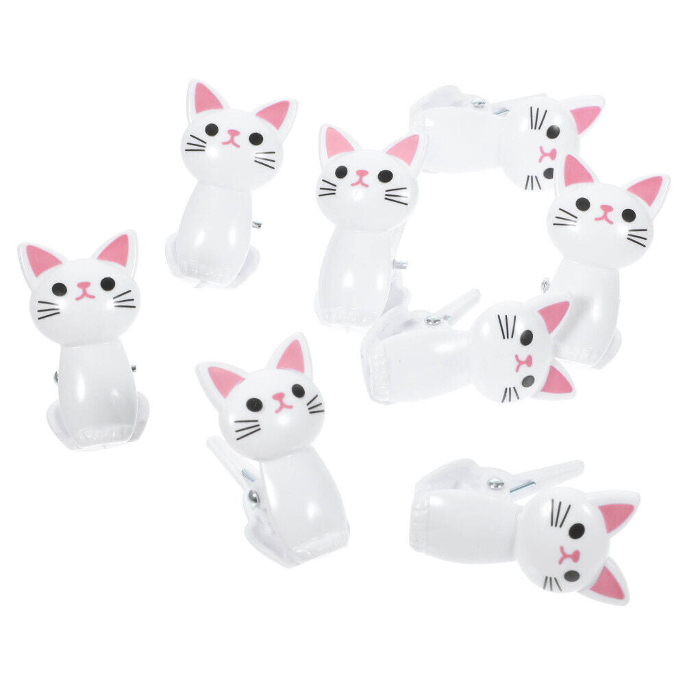 new  8pcs Cat Shape Food Bag Clips Chip Bag Sealing Clips Food Packaging Clips koeek - KOEEK