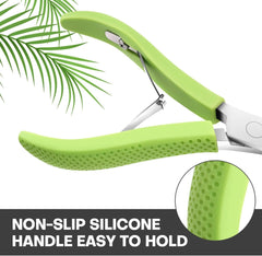 new Cuticle Trimmer, Professional Nail Cutter, Stainless Steel Green 07FC0E-D4 - KOEEK