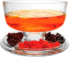 (12") 6 in 1 Acrylic Cake Stand with Dome Lid Multifunctional Serving Plate 07FC0E-D4 - KOEEK