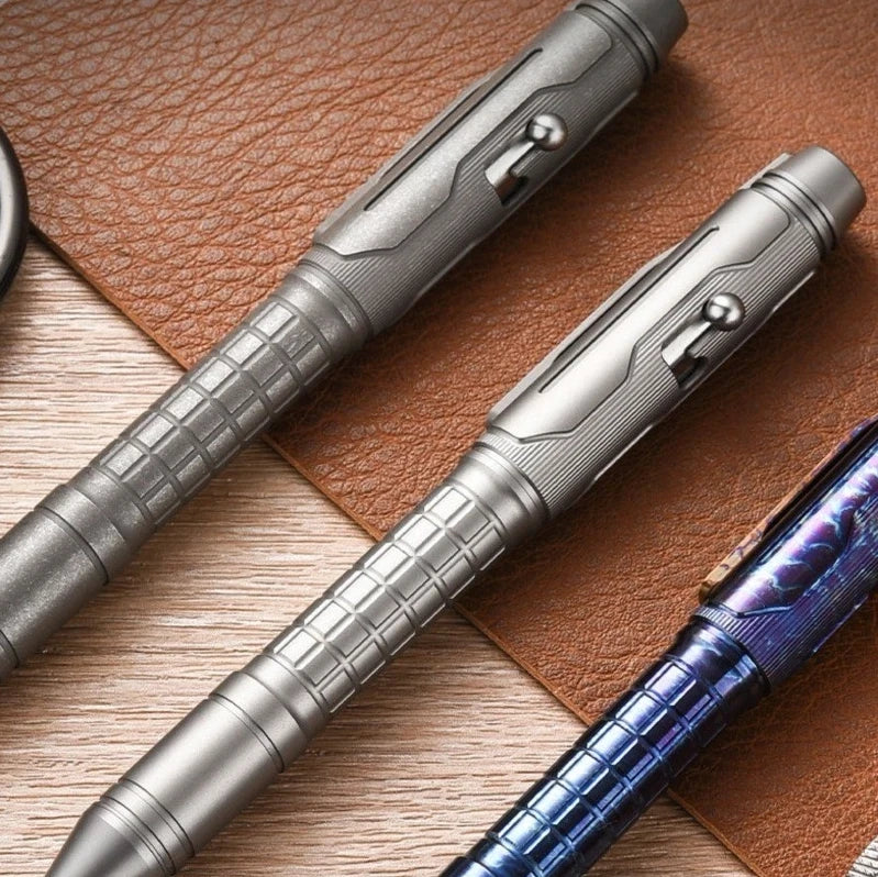 Titanium Ballpoint Pen EDC Signature Writing Pocket Pen High Business Office Pen 07FC0E-D4 - KOEEK