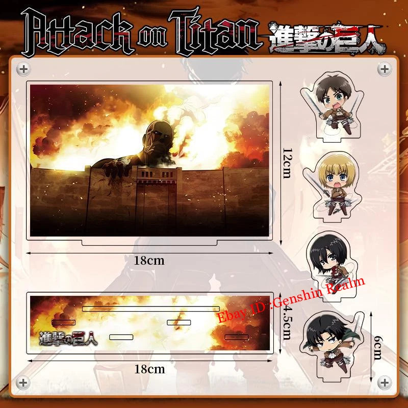 Anime Attack on Titan Mikasa Deluxe Acrylic Desktop Stand Figure Collection 07FC0E-D4 - KOEEK