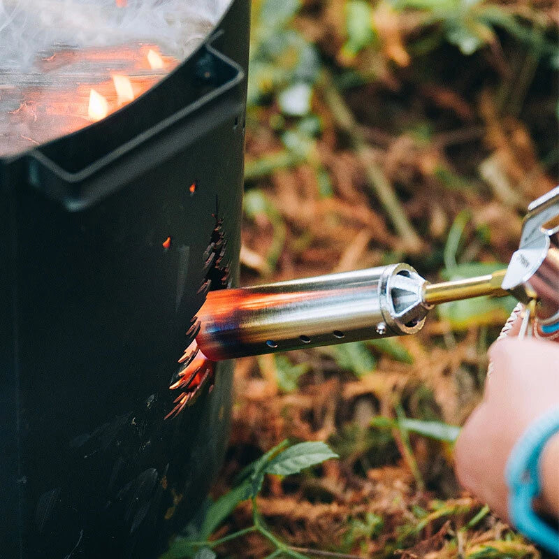 Outdoor Flamethrower Foldable Hand-Held Gas Tank Flamethrower Barbecue Igniter 07FC0E-D4 - KOEEK