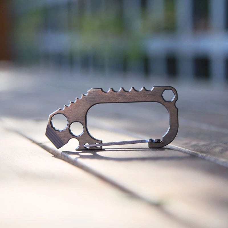 EDCgear Titanium Alloy Multi Tools Keychain Carabin Opener Crowbar Outdoor EDCGEAR - KOEEK