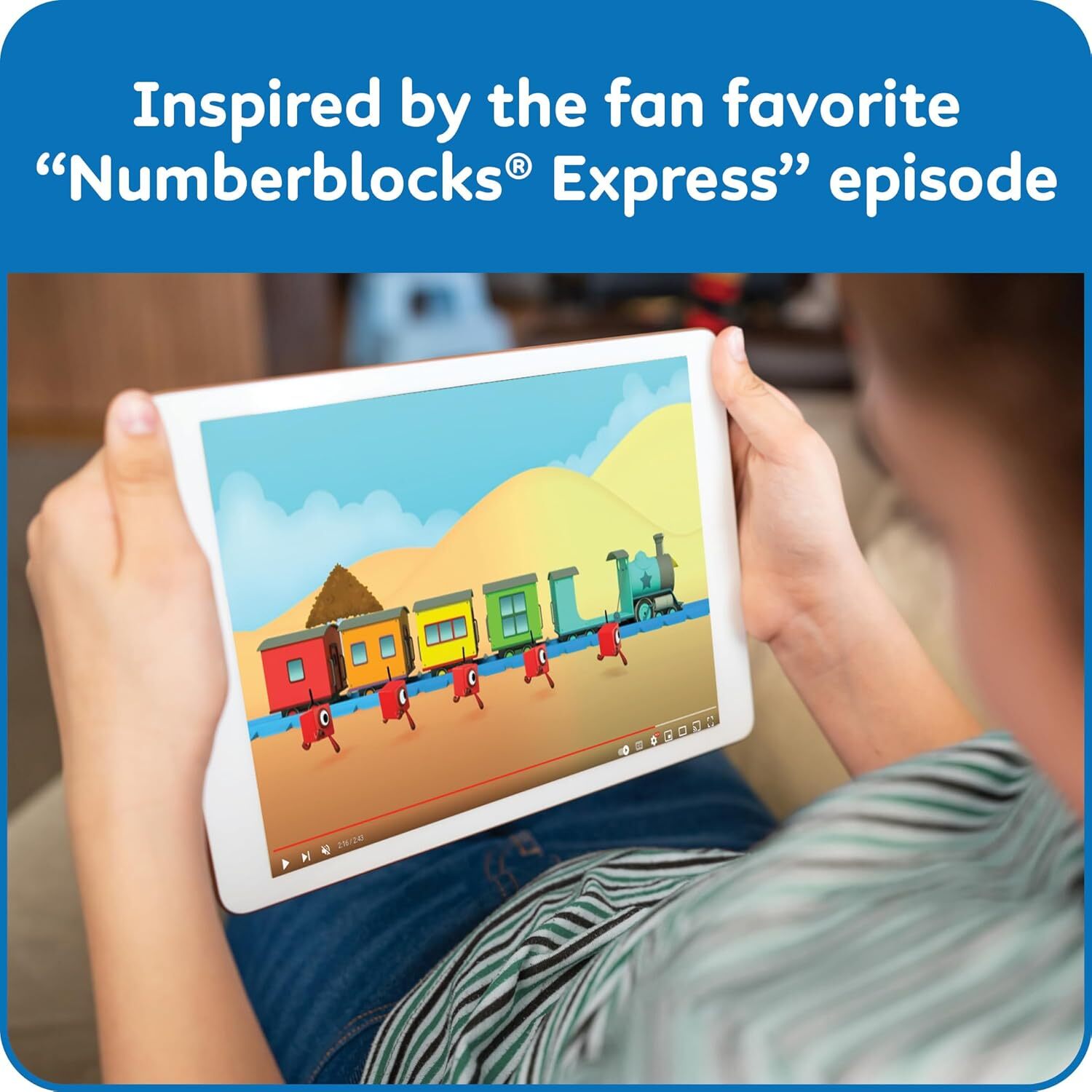 new hand2mind Numberblocks Express Train MathLink Cubes Activity Set, Preschool...