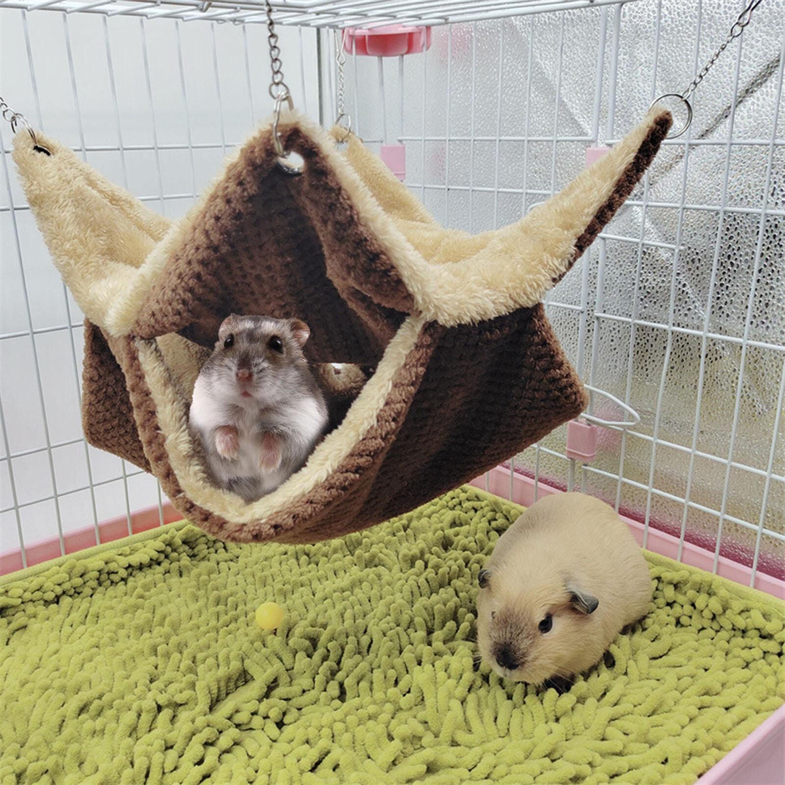 new 1* Ferret Rat Squirrel Pet Bird Hamster Hammock Hanging Cage Nest Bed House Toys koeek - KOEEK