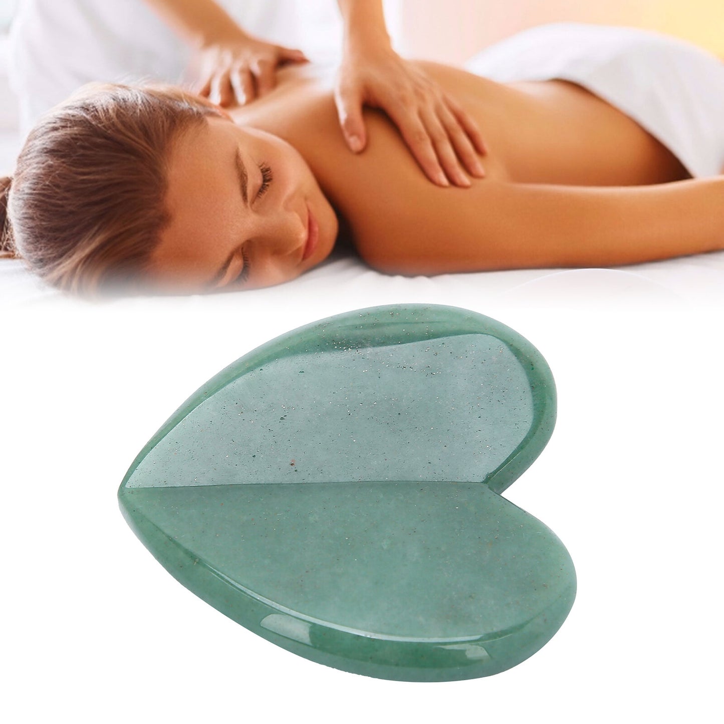 new Gua Sha Board Jade Stone AntiAging Therapy Scraping Massage For Neck Body HGF koeek - KOEEK