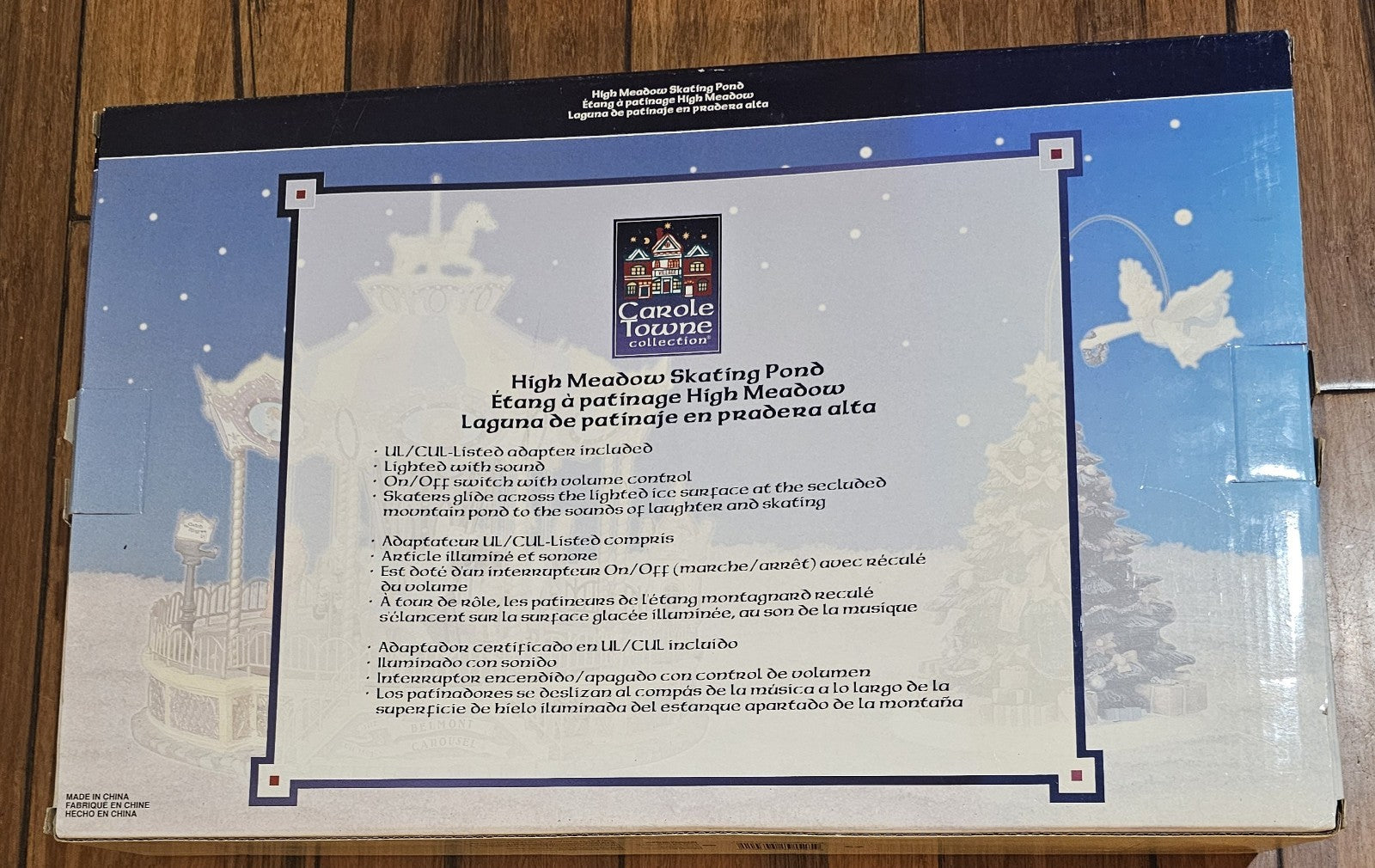 Lemax High Meadow Skating Pond Christmas Village Lighted Sound Animation LEMAX - KOEEK