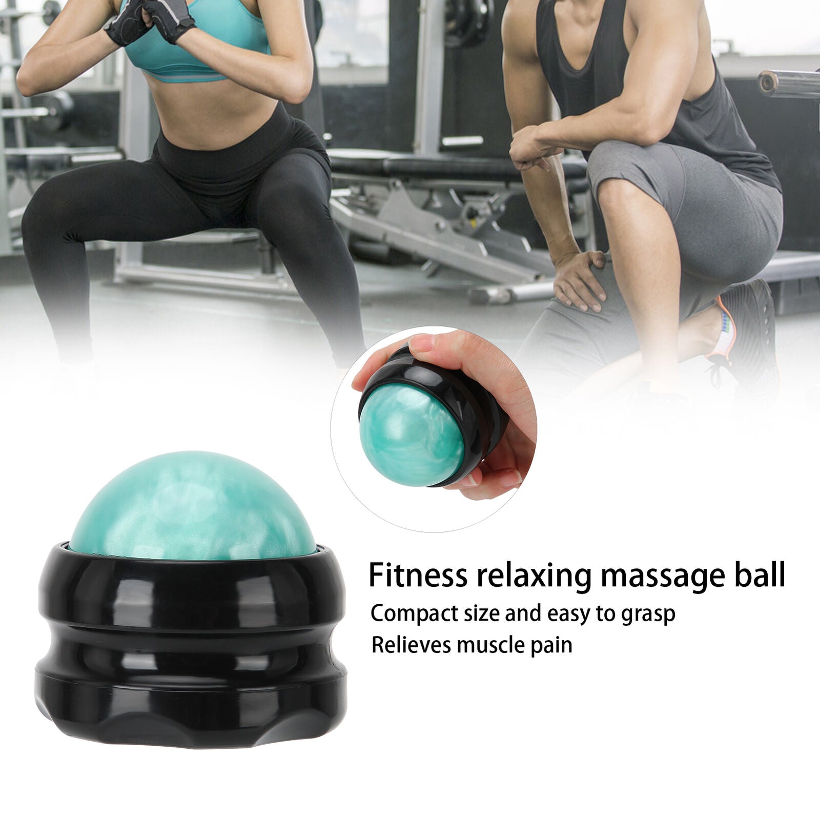 new Roller Ball Massager Stress Release Muscle Relaxation Essential Oil Massage Cus koeek - KOEEK