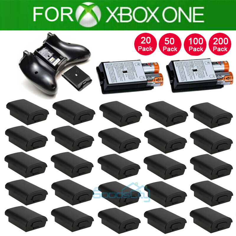 ny Lot AA Batteri Bagcover Case Shell Pack Til Xbox 360 trådløs controller Sort