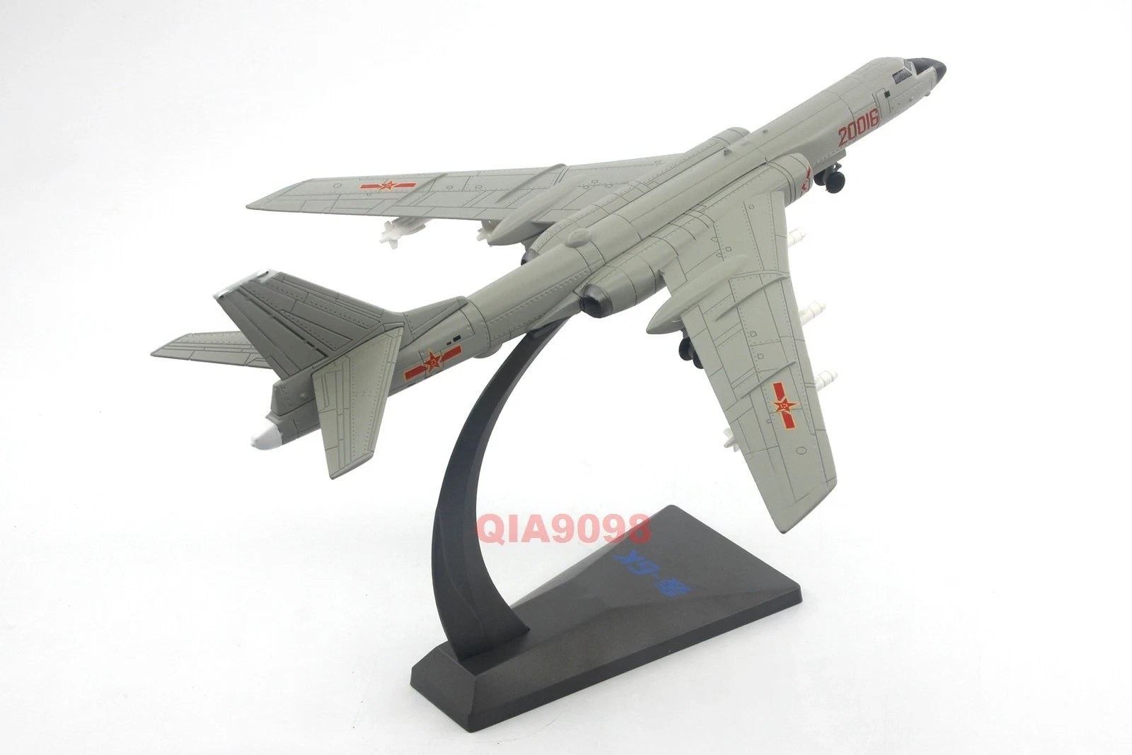 1/144 Scale Chinese Air Force H-6K Bomber Aircraft Diecast Metal Gray Model 07FC0E-D4 - KOEEK