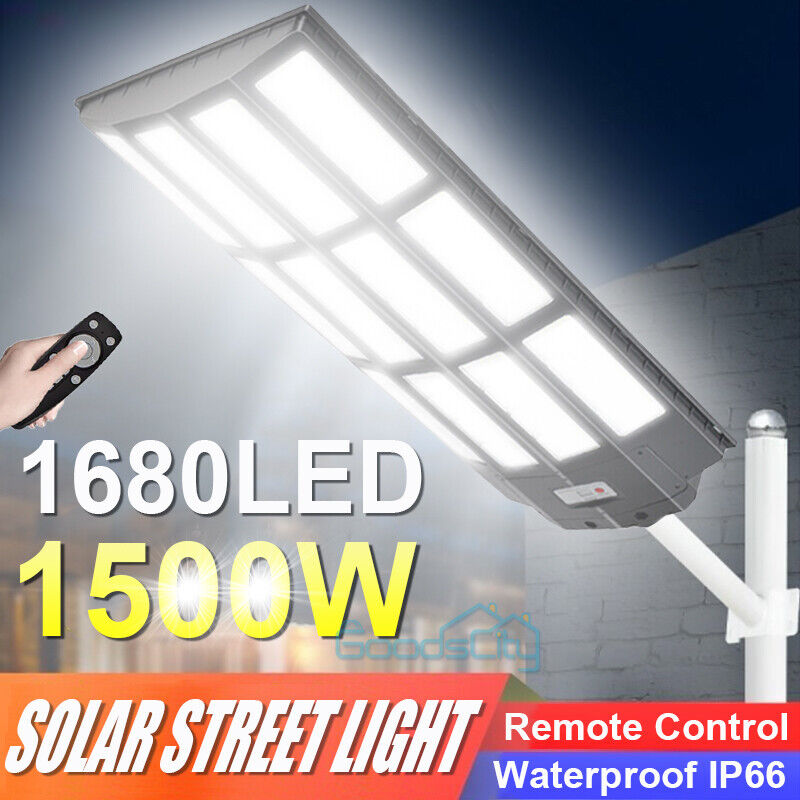 nye 1600W Solar Street Lights Commercial 7500K for Basketball Court Road Playground