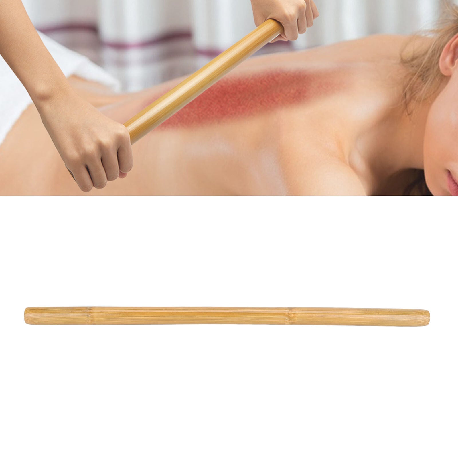 new (42cm Length)Bamboo Massage Stick For Muscle Massage Excess Fat Removal Fine koeek - KOEEK