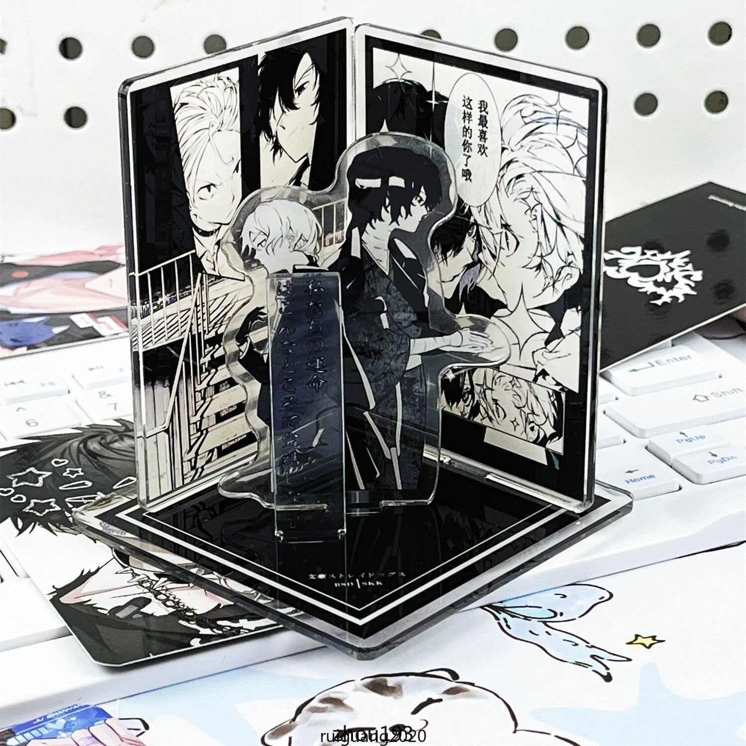 Anime Bungo Stray Dogs Dazai Osamu Scene Acrylic Desktop Stand Figure Collection 07FC0E-D4 - KOEEK