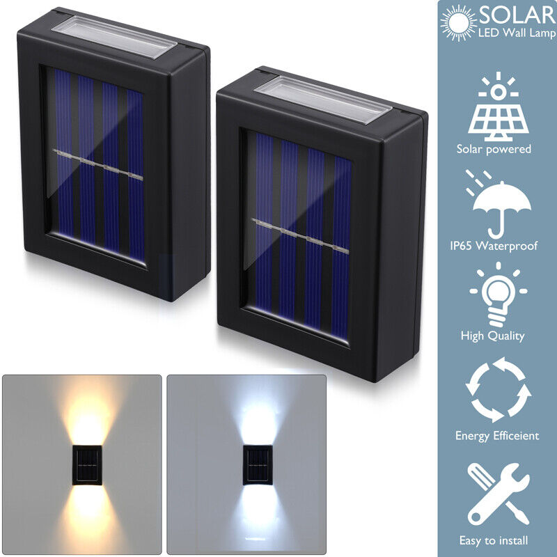 ny 2-10 Solar Luces De Calle luz de pared LED Con Sensor Para Exterior Patio Jardin