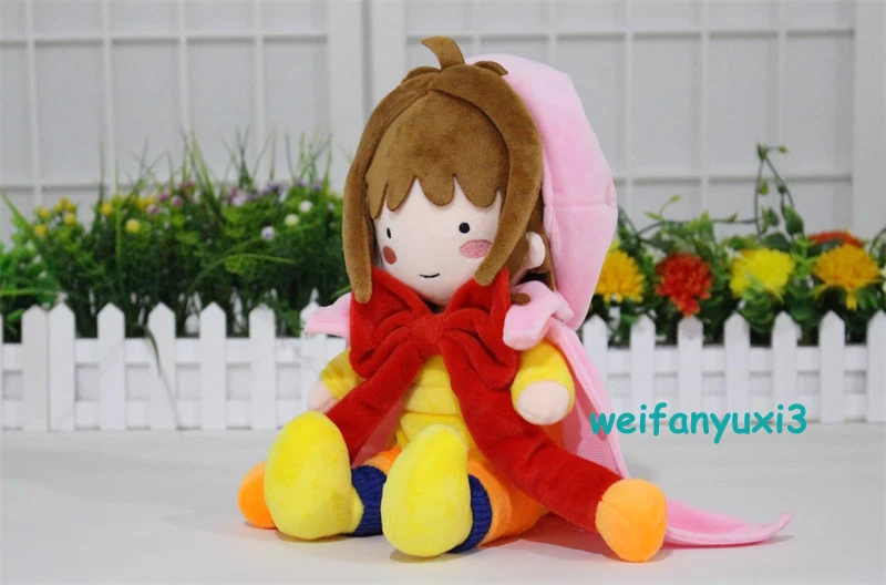 Anime Card Captor Sakura Kinomoto Sakura Plush Doll Girls Xmas Toy Gift 25cm 07FC0E-D4 - KOEEK
