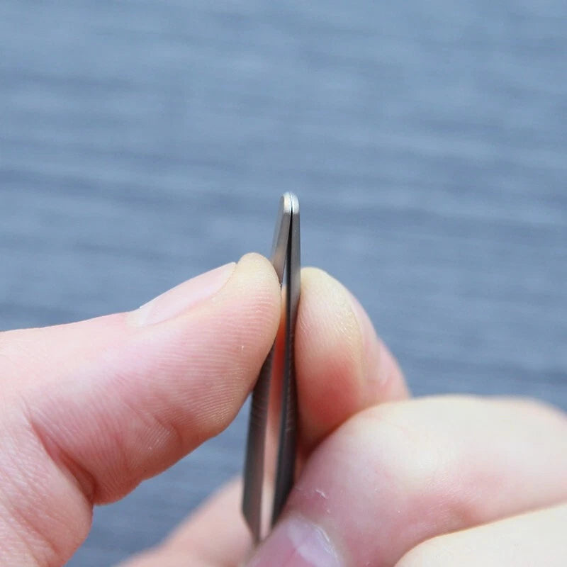 Mini CNC Titanium Keychain Tweezers Pocket Outdoor Lightweight Clamping EDC Tool EDC - KOEEK