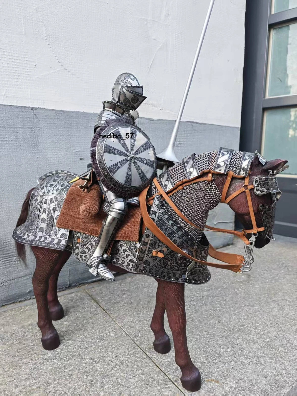 Brown Art Horse Armor Made for Duke of Saxony Collectible Prop  In Stock BROWN_ART - KOEEK
