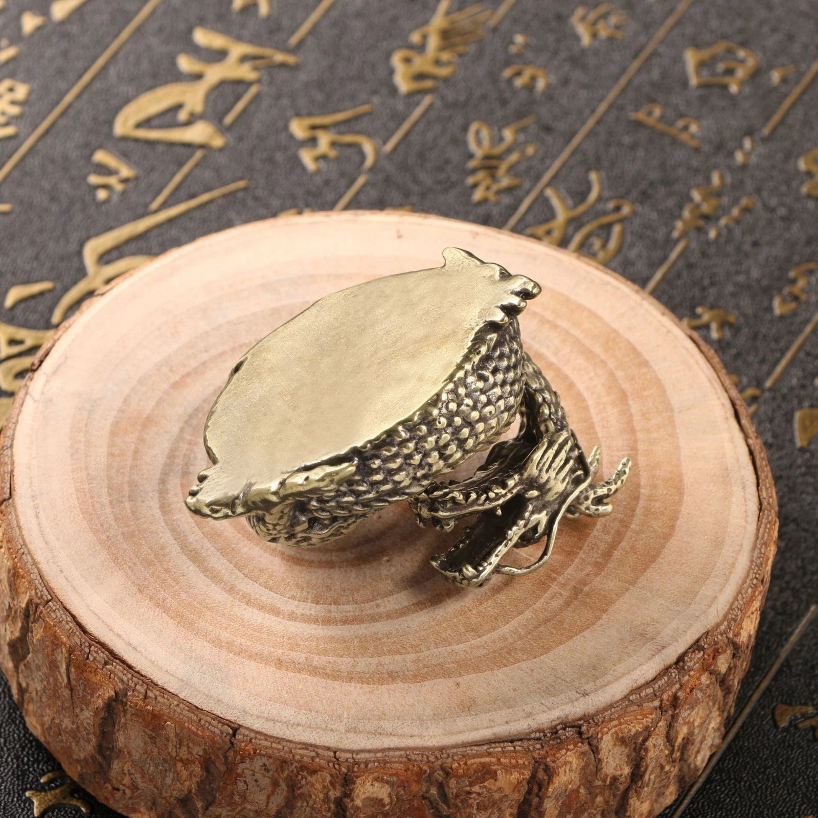 Brass Collectible Dragon Ashtrays Ash Holder Small Vintage Dragon Incense Burner 07FC0E-D4 - KOEEK