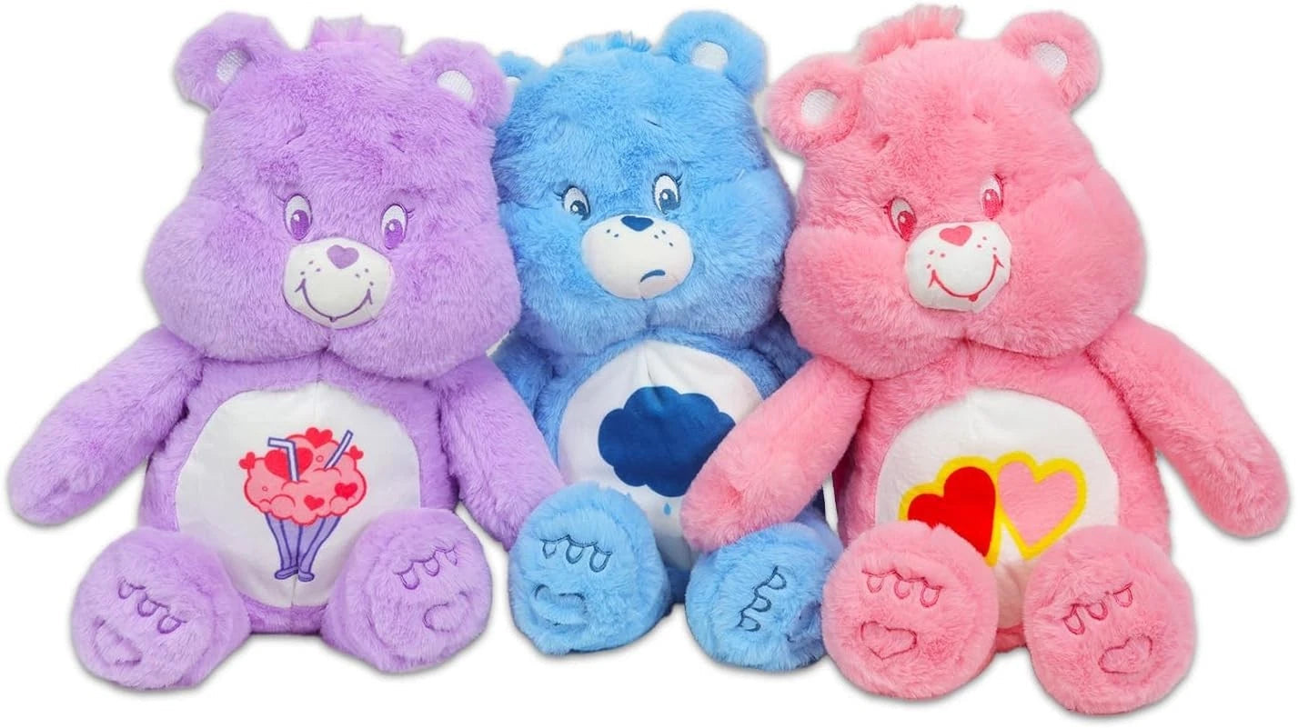 Care Bears Share Bear 17” Plush Backpack Purple Soft Plush Backpack Bag CARE_BEARS - KOEEK