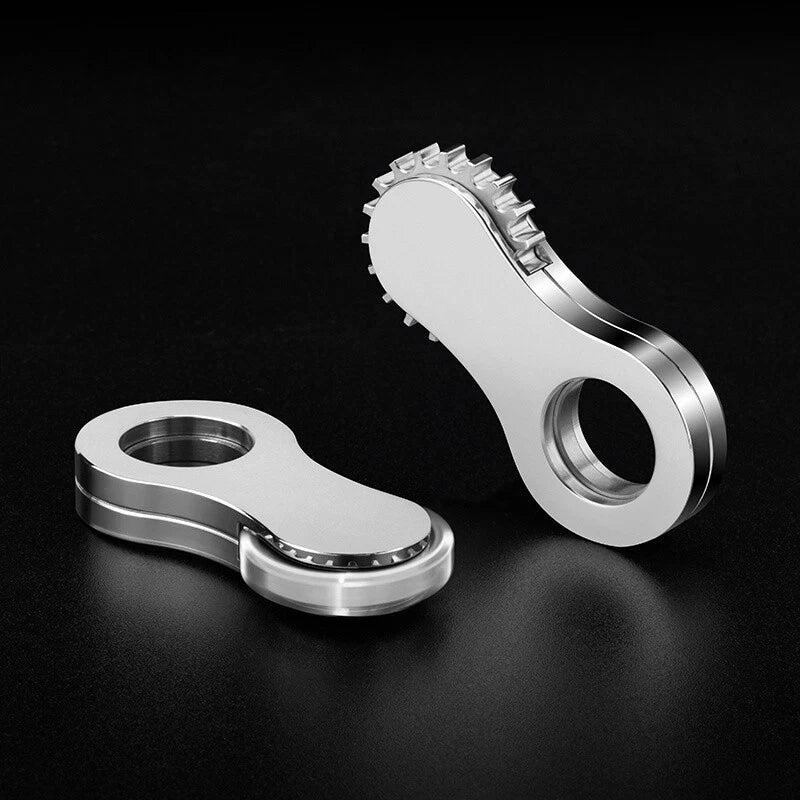 Stainless Steel Gear Ring Fidget Spinner Adult ADHD Hand Spinner EDC Fidget Toys 07FC0E-D4 - KOEEK
