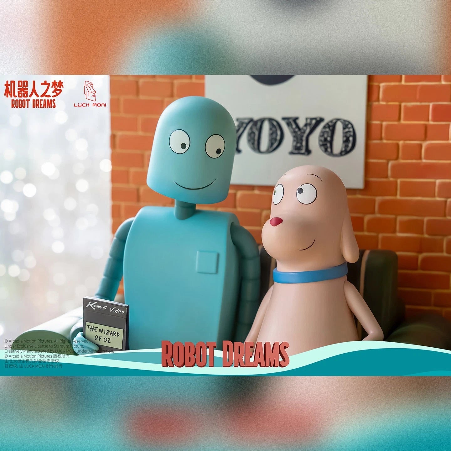 In Stock Official LUCK MOAI X Robot Dreams Collectible Figure Ornament Gift LUCK_MOAI - KOEEK