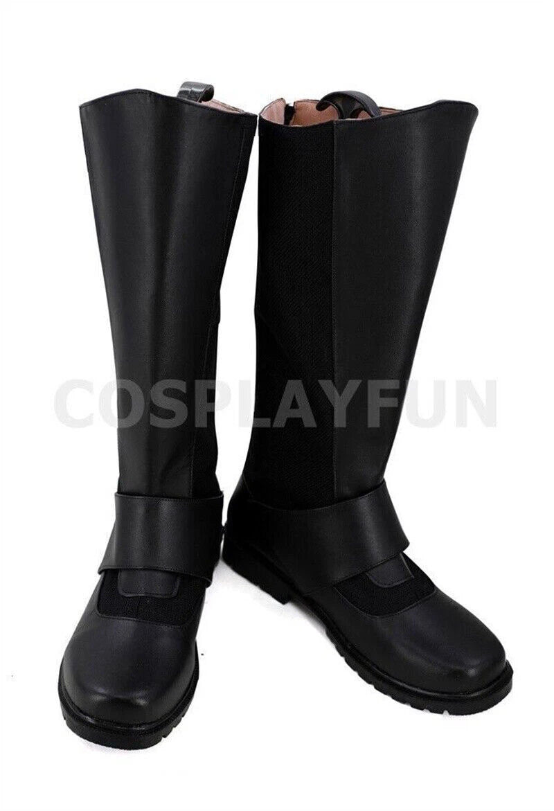 Justice League Batman Bruce Wayne Men Long Boots Cosplay Shoes Boots Halloween 07FC0E-D4 - KOEEK
