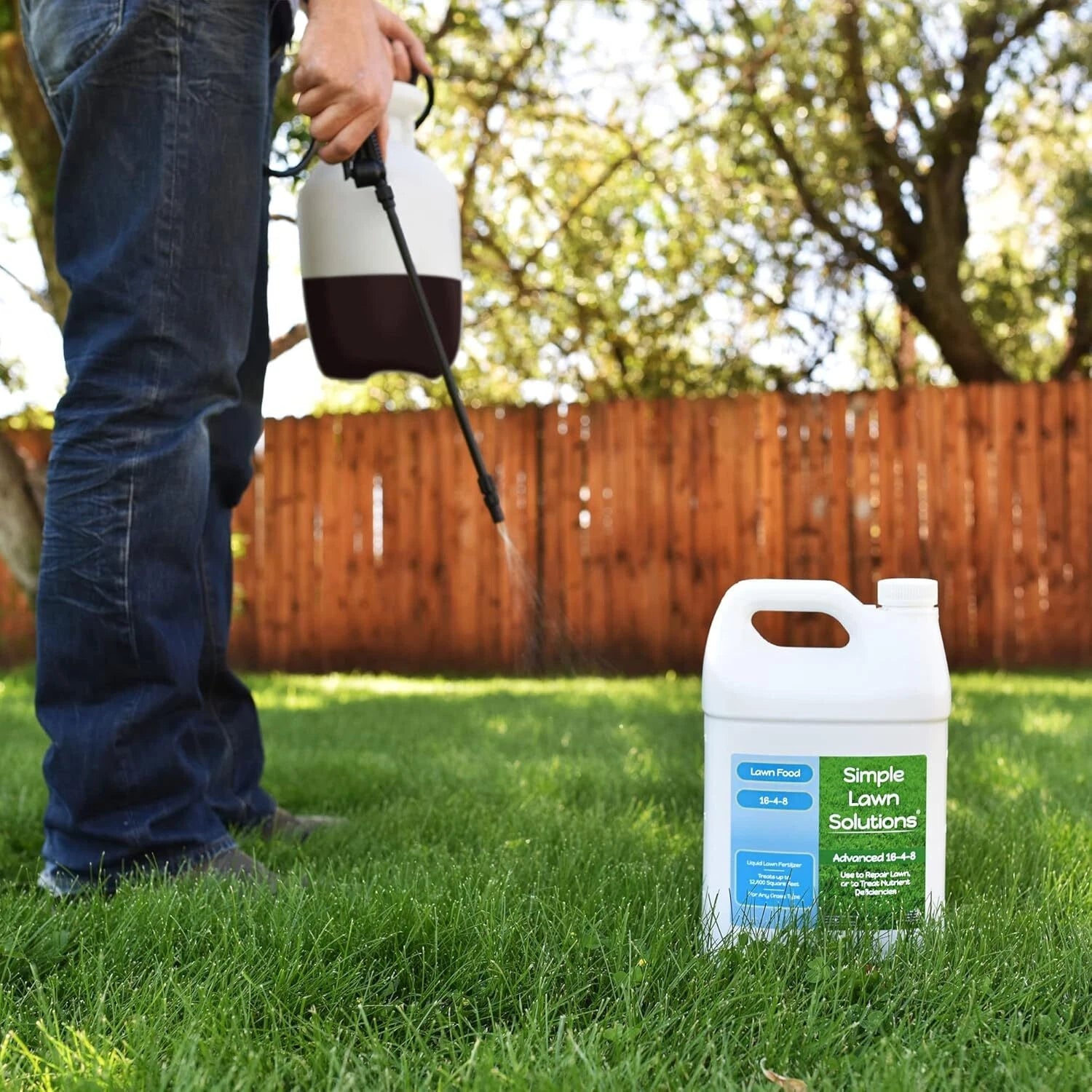 Advanced16-4-8 Lawn Fertilizer-Liquid Lawn Food Spring/Summer Spray Concentrate 07FC0E-D4 - KOEEK