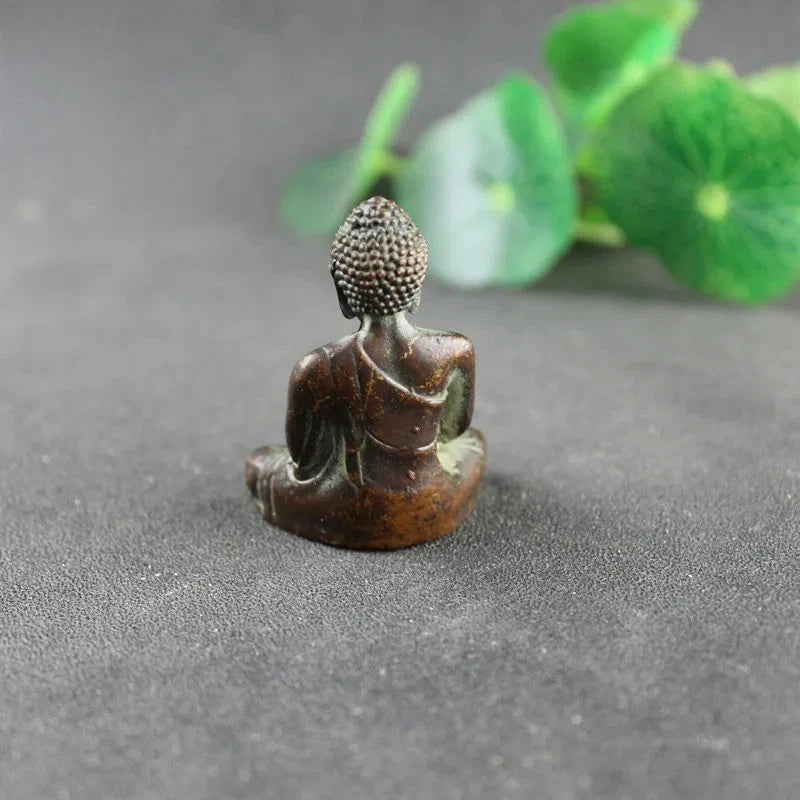 Exquisitely Chinese Bronze Handcarved Shakyamuni Buddha Statue Home Ornament 07FC0E-D4 - KOEEK