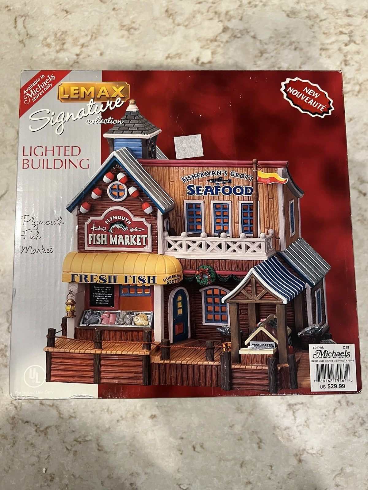 Lemax Christmas  Signature Collection Plymouth Fish Market Retired Lighted 2007 LEMAX - KOEEK
