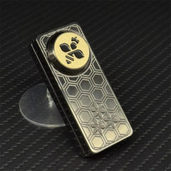 Hot Bee with Crown EDC Fidget Slider Stainless Steel Mechanical Push Fidget Toys 07FC0E-D4 - KOEEK