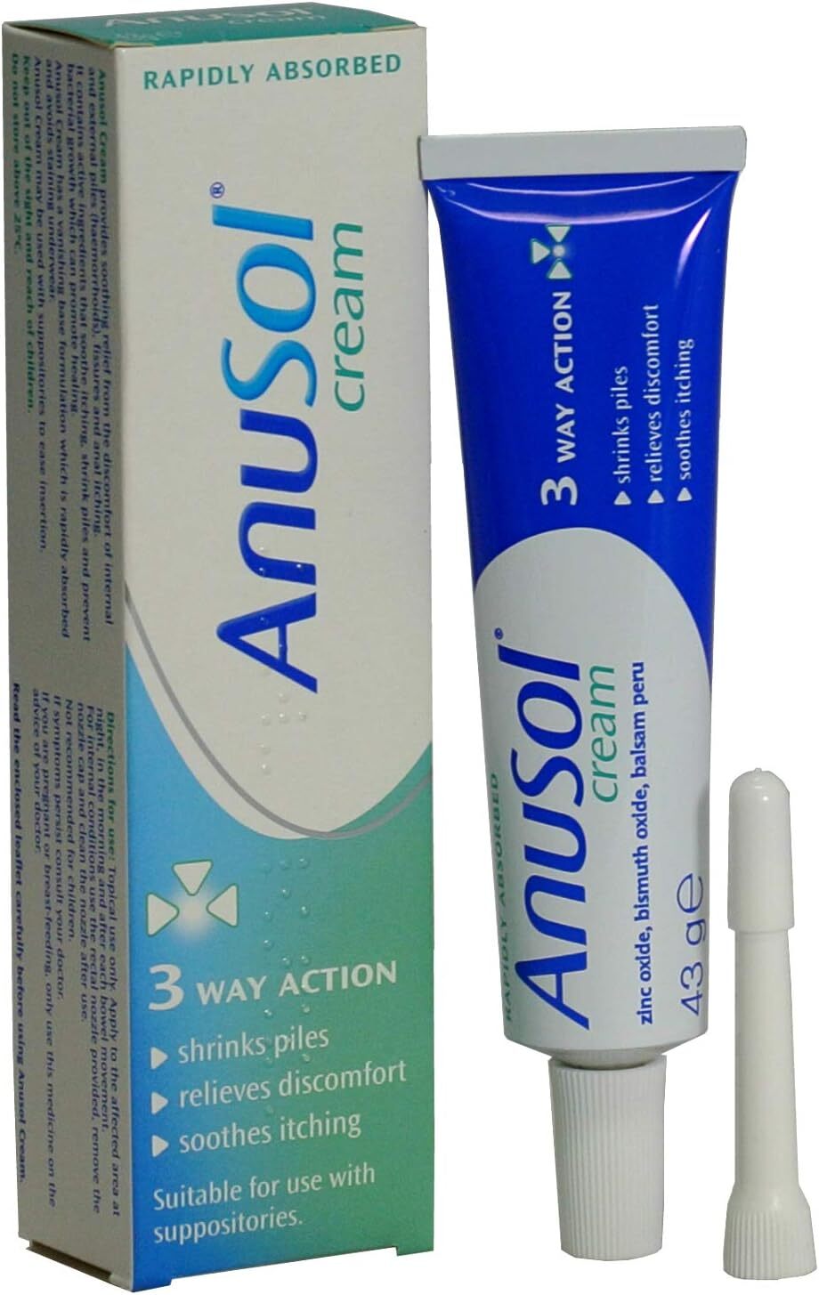 new Anusol 43g SOY Cream - Whole Body Skin Moisturizer for All Types,... ANUSOL - KOEEK