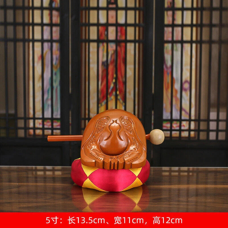 Stock Buddhist Annatto Wooden Fish Mokugyo Temple Block Zen Drum Buddhism Muyu 07FC0E-D4 - KOEEK